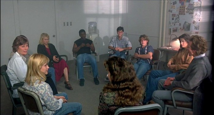 The best group therapy shot I could find online was a still from A Nightmare On Elm Street 3...Go figure.